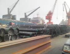 WE SUCCESSFULLY CARRIER LARGE BULK CARGO-STEEL PIPE